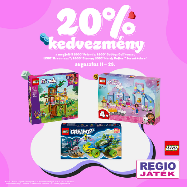 REGIO Játék: 20% kedvezmény