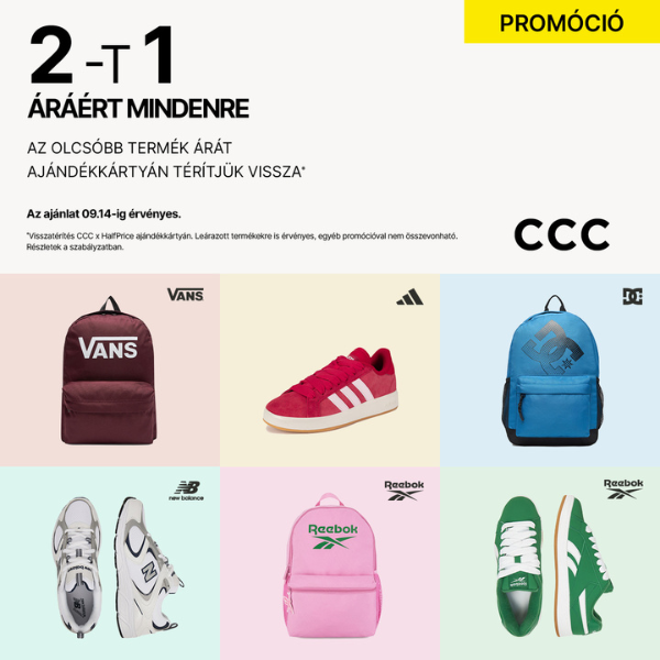 CCC: 2-t 1 áráért
