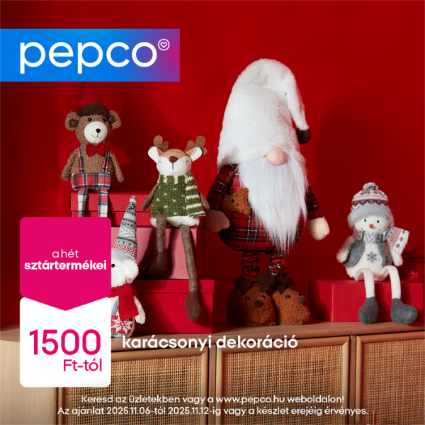 Pepco: Karácsonyi dekoráció akció