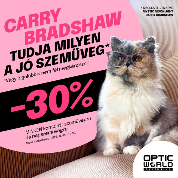 Optic World Exclusive: 30% kedvezmény
